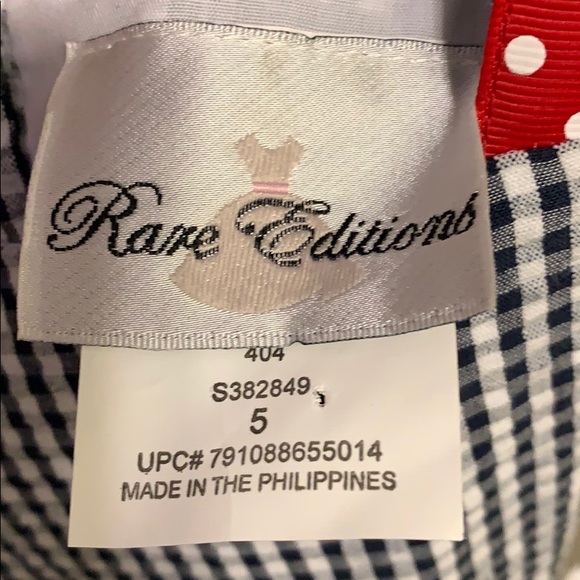 Rare Editions Plaid Ladybug Daisy Summer Dress NWT - Picture 8 of 8